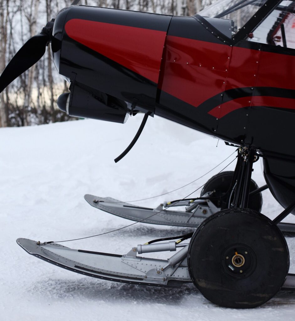 hydraulic wheel skis
